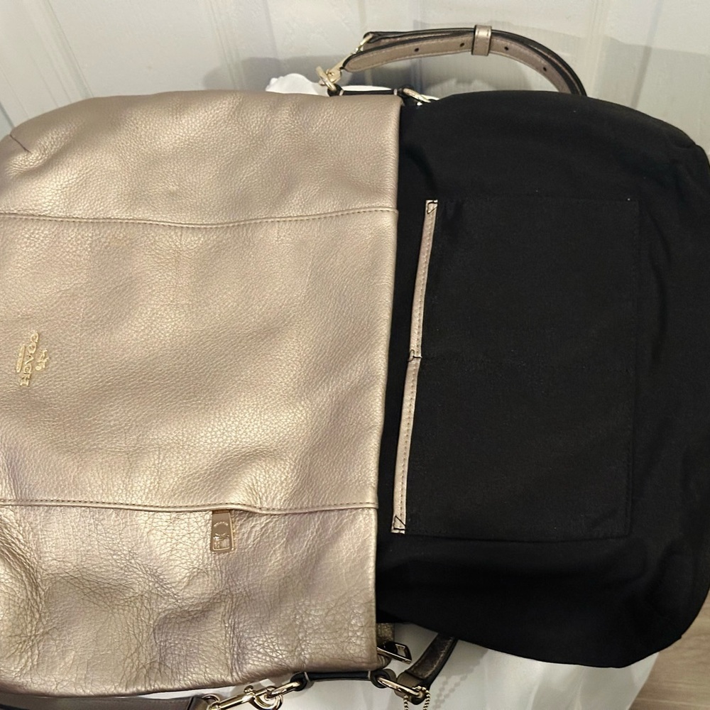 COACH Isabella Shoulder/Crossbody Bag,Pebble Leather,Light Metallic Champagne - Picture 11 of 15